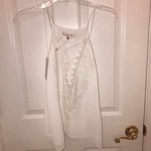 White cross tank top